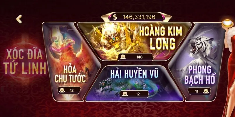 Xóc Đĩa Tứ Linh Go88 là gì? Khám phá 4 phòng game chơi vui nhất Xóc Đĩa Tứ Linh có 4 phòng game sôi nổi cho phép anh em thỏa sức chơi cược